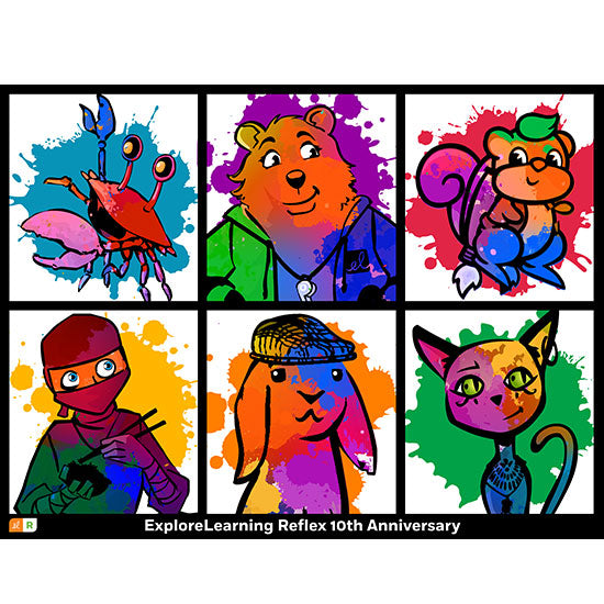 ExploreLearning Reflex Anniversary Poster