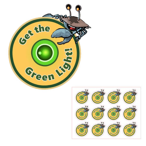 Explore Learning Reflex Get The Green Light Sticker Sheet of 12